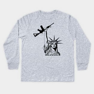 Ar 15 Statue of Liberty Kids Long Sleeve T-Shirt